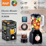 Versatile Electric Blender and Grinder for Home Kitchen, Smoothies, Baby Food, Coffee Beans, and Dry Ingredients with Stainless Steel Blades (Orange)