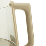Multifunctional Electric Glass Kettle with Stainless Steel Base for Tea, Soup, Porridge, and Baby Food, 1.5L Capacity, 24-Hour Preset, Ideal for Home and Office Use (Beige)