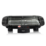 2000W Electric Indoor Smoker Grill with Detachable Rack and Adjustable Heights for Home Kitchen Balcony and Small Outdoor Gatherings (Black)