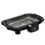 2000W Electric Indoor Smoker Grill with Detachable Rack and Adjustable Heights for Home Kitchen Balcony and Small Outdoor Gatherings (Black)