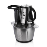 Multifunctional Electric Food Processor and Meat Grinder with 3.0L Stainless Steel Bowl, 300W Powerful Motor for Chopping, Slicing, Shredding, and Mixing Tasks in Everyday Home Cooking (Silver)
