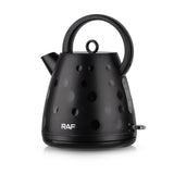Electric Kettle 2L Large Capacity Rapid Boil Water Heater with Wide Top Handle and Clear Water Level Window for Home Office Tea and Coffee (Black)
