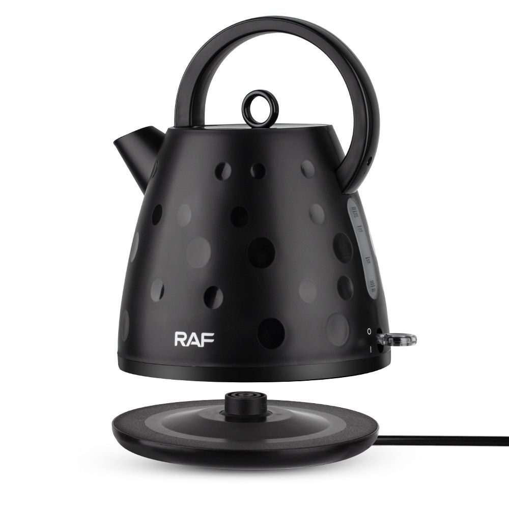 Electric Kettle 2L Large Capacity Rapid Boil Water Heater with Wide Top Handle and Clear Water Level Window for Home Office Tea and Coffee (Black)