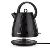 Electric Kettle 2L Large Capacity Rapid Boil Water Heater with Wide Top Handle and Clear Water Level Window for Home Office Tea and Coffee (Black)