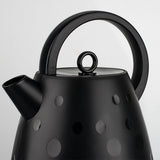 Electric Kettle 2L Large Capacity Rapid Boil Water Heater with Wide Top Handle and Clear Water Level Window for Home Office Tea and Coffee (Black)