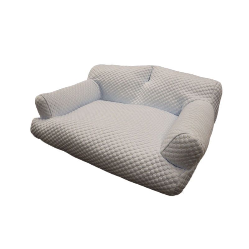 Cooling Pet Sofa Bed for Cats and Dogs, Breathable Ice Silk Bean Fabric with Supportive Edges, Removable Washable Cover, Non-Slip Bottom, Ideal for Summer Lounging in Living Rooms and Bedrooms (Light Green, 2XL)