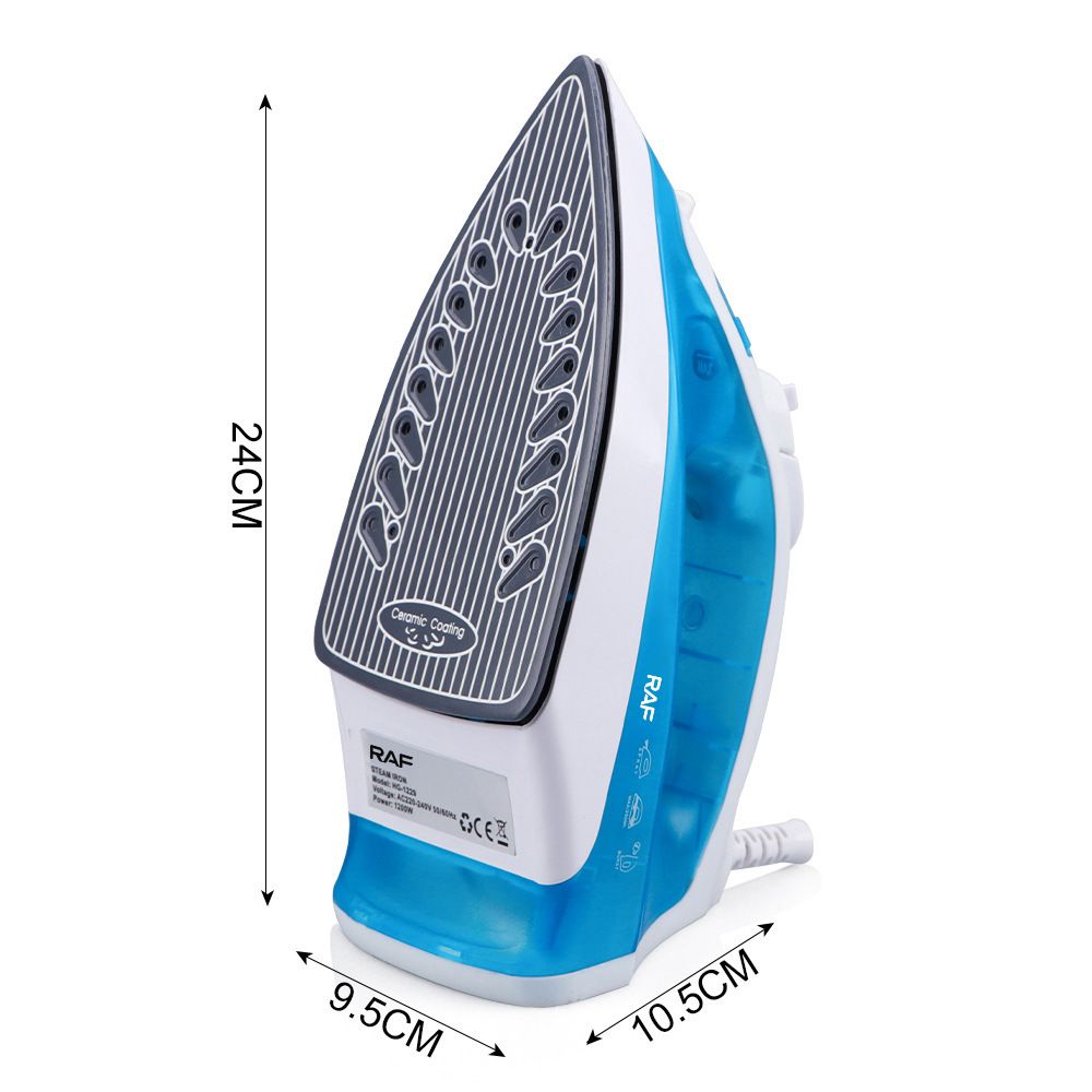 Handheld Electric Steam Iron with Ceramic Non-Stick Soleplate, 1200W Fast Heating for Garment Wrinkles, Vertical and Horizontal Steaming for Home Laundry, Travel, and Daily Fabric Care (Black)