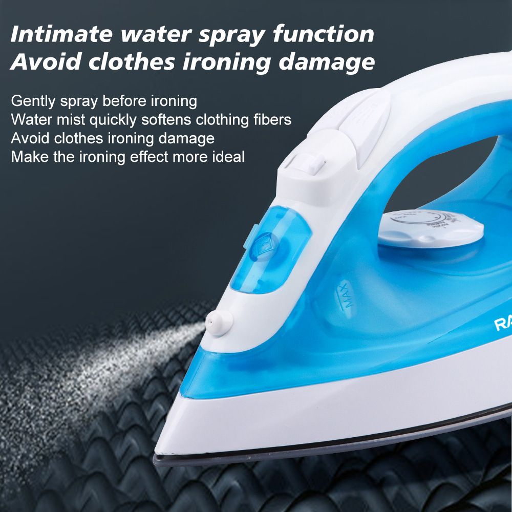 Handheld Electric Steam Iron with Ceramic Non-Stick Soleplate, 1200W Fast Heating for Garment Wrinkles, Vertical and Horizontal Steaming for Home Laundry, Travel, and Daily Fabric Care (Pink)