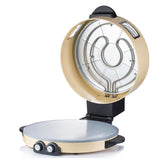 RAF Electric Pizza Maker with Non-Stick Baking Pan, 2200W Countertop Pizza Oven for Home Kitchen, Adjustable Temperature and Timer, Even Heating, Easy to Clean, Multi-Purpose Griddle for Pizza and More (White)