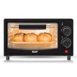 Compact 7L Countertop Electric Oven with Adjustable Temperature and Timer, Metal Housing, Visible Glass Door, Perfect for Toasting Bread and Roasting Small Meals at Home (Beige)