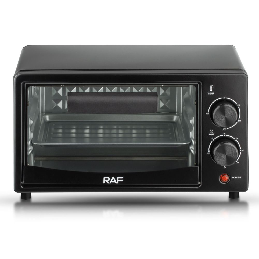 Compact 7L Countertop Electric Oven with Adjustable Temperature and Timer, Metal Housing, Visible Glass Door, Perfect for Toasting Bread and Roasting Small Meals at Home (Beige)