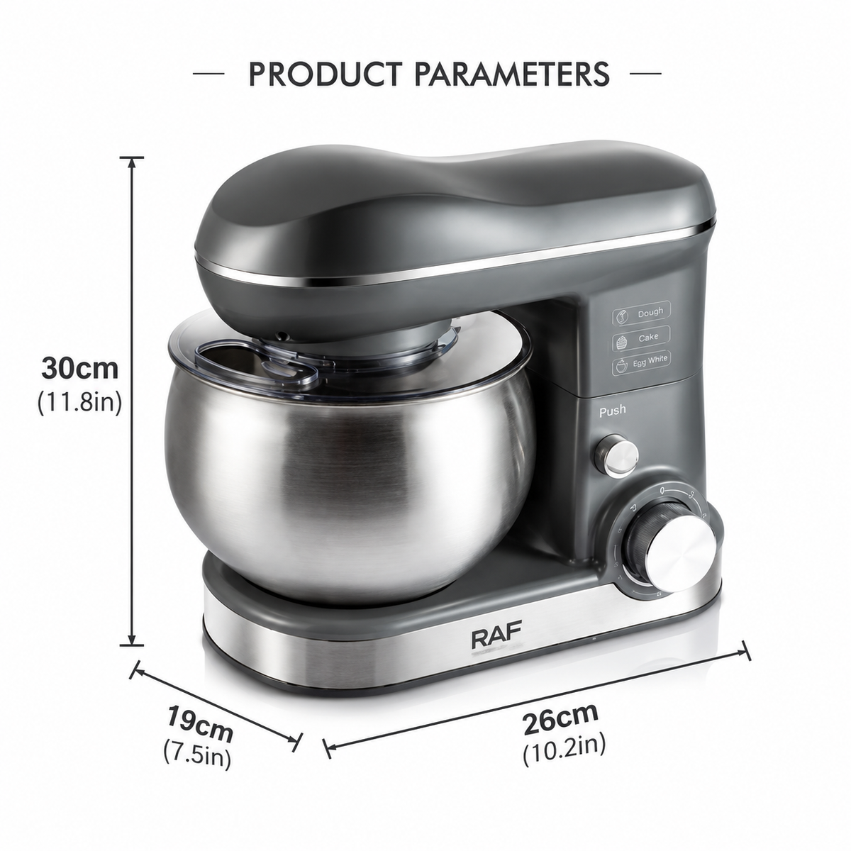 Versatile Stand Mixer with 4.0L Stainless Steel Bowl and 1600W Motor for Home Baking, Dough Kneading, Whipping, and Mixing Tasks (Red)