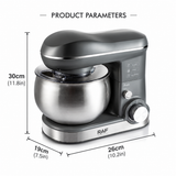 Versatile Stand Mixer with 4.0L Stainless Steel Bowl and 1600W Motor for Home Baking, Dough Kneading, Whipping, and Mixing Tasks (White)