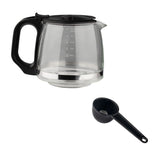 Compact Drip Coffee Maker with 600ml Glass Carafe, 600W Fast Brewing System, Anti-Drip Design for Home Office Kitchen Daily Use (Black)