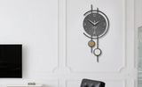 Gray 金色(Gold) Gold Geometric Wall Clock Modern Wall Clock Home Decor Clock Silent Clock
