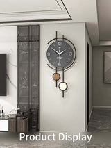 Gray 金色(Gold) Gold Geometric Wall Clock Modern Wall Clock Home Decor Clock Silent Clock