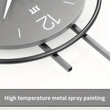 Gray 金色(Gold) Gold Geometric Wall Clock Modern Wall Clock Home Decor Clock Silent Clock