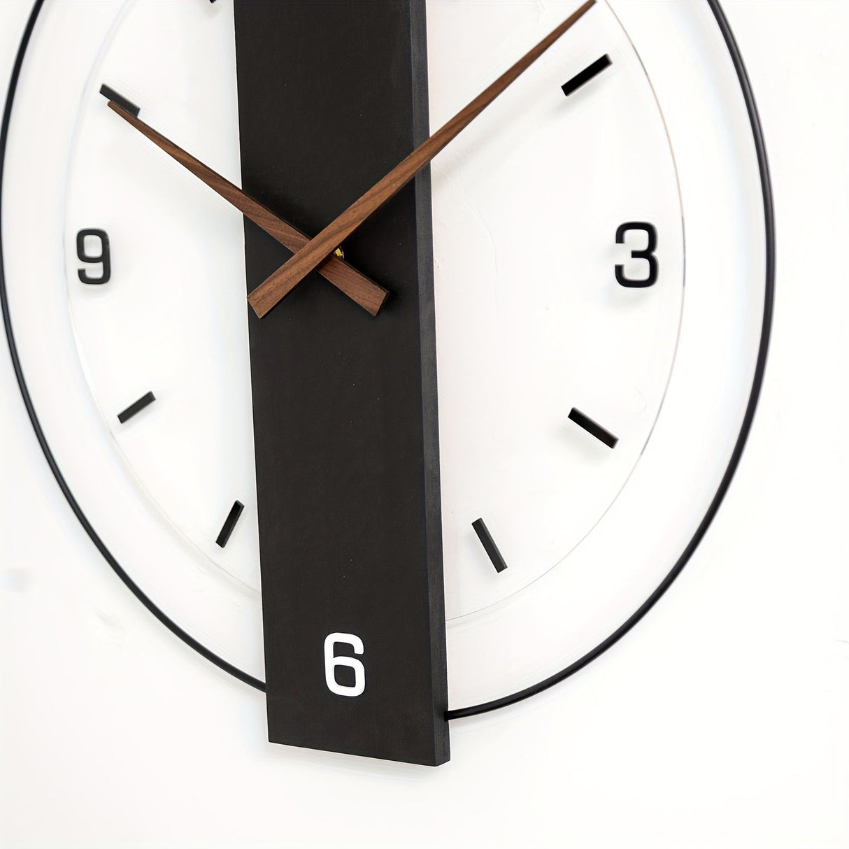 Black Gray Modern Wall Clock Silent Clock Minimalist Wall Clock Home Decor Australia