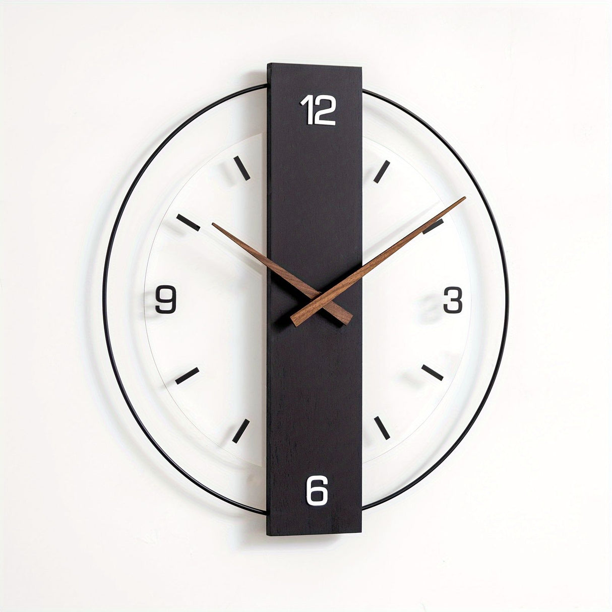 Black Gray Modern Wall Clock Silent Clock Minimalist Wall Clock Home Decor Australia