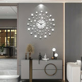 Silver Gold Silver Dandelion Wall Clock Home Decor Clock Modern Wall Clock High-Quality Clock