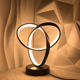 Black Red Modern Table Lamp Intertwined Ring Lamp Ambient Lighting Home Decor Light