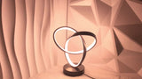Black Red Modern Table Lamp Intertwined Ring Lamp Ambient Lighting Home Decor Light