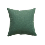 Pack of 2 Throw Pillow Covers Decorative 18 X 18 Inches Cozy Cushion Cases for Couch Sofa Bed Living Room Home Green（Only pillow cover）