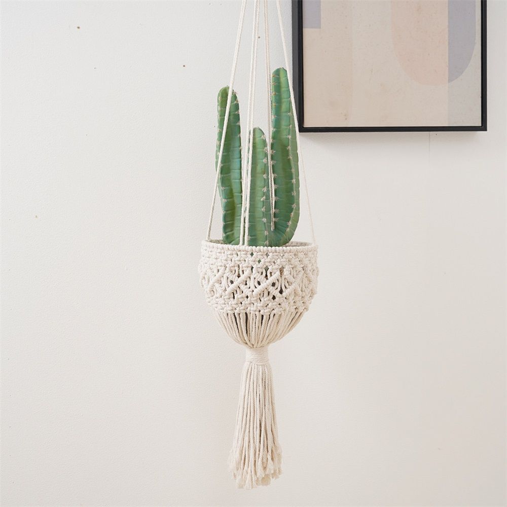 Handmade Hanging Planter for Indoor/Outdoor Plants, Basket Plant Holder, Flower Basket for Kitchen Home Decoration