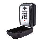 Wall-Mounted Lock Box for Keys with Code, 4 Digits Combination Key Lock Box with Resettable Spare Key, Weatherproof & Large Capacity Key Safe Storage Lockbox for Home, Apartment, Office, Garage