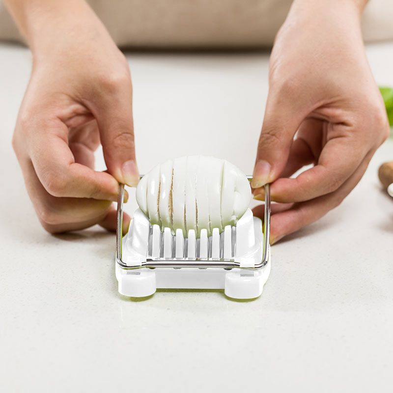 Egg slicer heavy-duty aluminum stainless steel wire egg knife portable kitchen tool multi-purpose wire egg knife