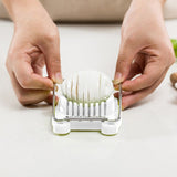Egg slicer heavy-duty aluminum stainless steel wire egg knife portable kitchen tool multi-purpose wire egg knife