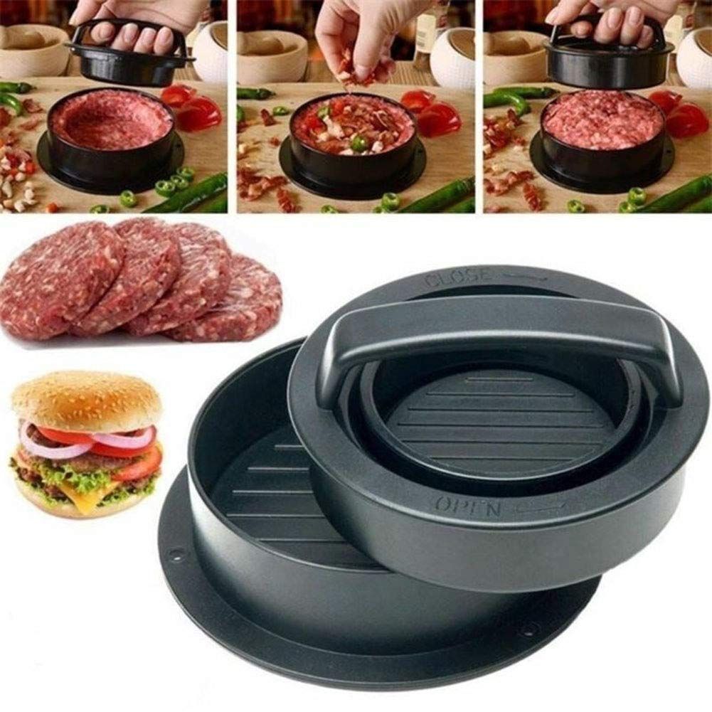 Hamburger press and meat patty making machine supports non stick and adjustable use, while the slider press is used to fill hamburgers.