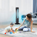 Fan Electric Fan Mini Portable Vertical Air Conditioner Bedroom Air Circulation Cooler Home Suitable For Home Office (Black),