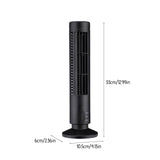 Fan Electric Fan Mini Portable Vertical Air Conditioner Bedroom Air Circulation Cooler Home Suitable For Home Office (Black),