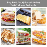 Breakfast Sandwich Maker, hot dog toaster,press bakeware nonstick frying pan pancake pan cooker with removable handle pancakes
