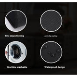 42*28 cm black Stove Top Covers for Electric Stove, Ceramic or Glass Cooktop Protector Mat, Thick Natural Rubber