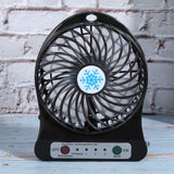 Portable Fan Rechargeable,Personal Desk Fan,Small Battery Operated USB Fan with Flashlight,3 Speeds Wind Quiet Mini Desktop Fan