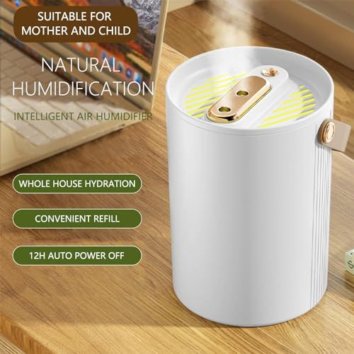 Portable Humidifiers for Bedroom, Cool Mist Humidifiers for Home Kid Bedroom & Plants, Quiet Top Small Humidifier Lasts
