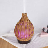 Essential Oil Diffuser for Home Rattan Weaving, 100mL 7 Changing Color Lights Ultrasonic Aroma Humidifier