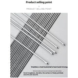 100pcs Silver stainless steel Sign off, high silicon level promotes low fuming that can be easily machined- 2.0 * 35cm