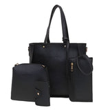 4 Pcs Handbag and Purse Set for Women Pu Leather Shoulder Crossbody Tote Bucket Bag Pouch Wallet Card Holder Set Gift for Mother Girlfriend Purse and Wallet Set for Women