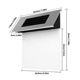 Solar Powered House Numbers Sign - Stainless Steel LED Illuminated Address Plaque | Outdoor Wall Mount | Includes Numbers & Letters | Weatherproof IP44 | Easy Installation