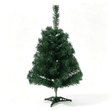 2ft Mini Tabletop Christmas Tree, 60cm Artificial  Small Tree with 50 Tips, PVC Christmas Tree with Plastic Stand for Desk Holiday Decor