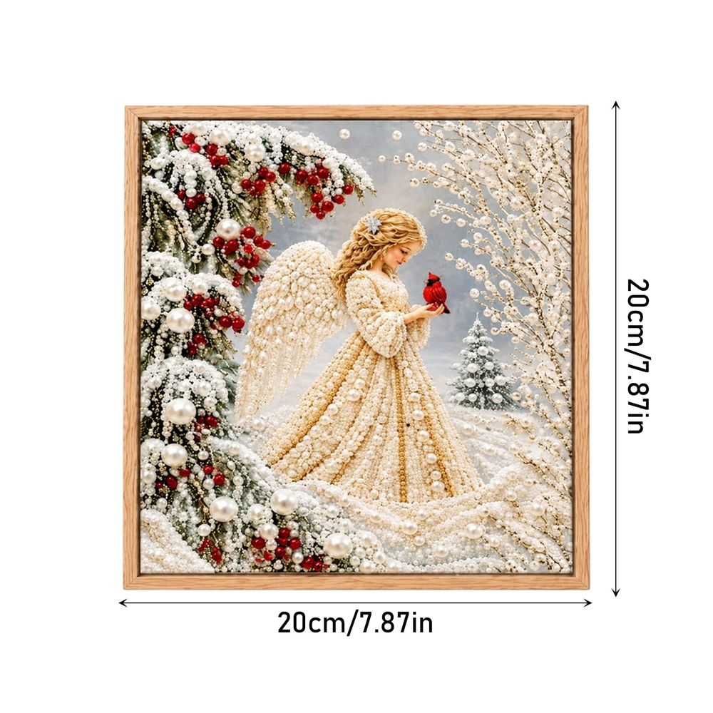 Christmas DIY Pearl Diamond Painting Kit for Adults, 5D Full Drill DIY, Round Painting for Home Wall Decor