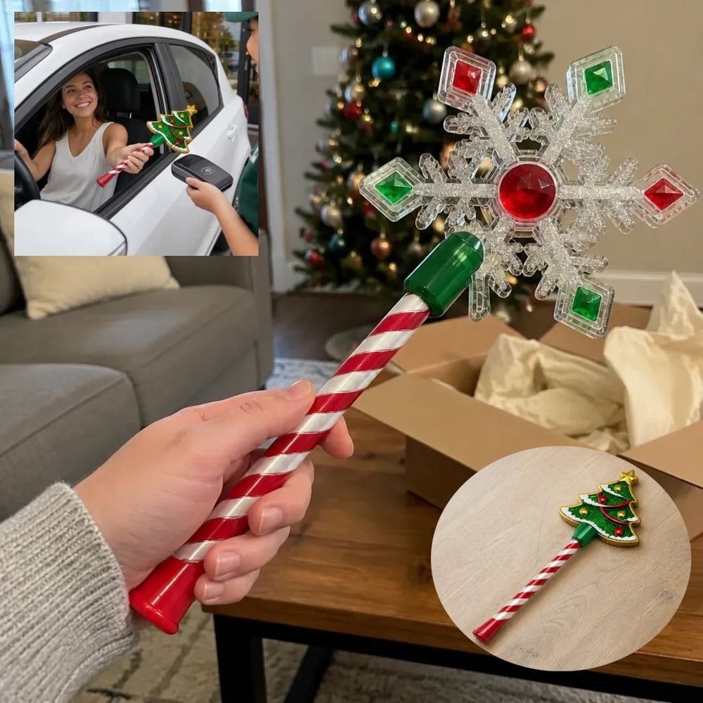 Christmas Wand Tap to Pay, 3D Printed Magical Star Wands Contactless Payment Card Holder, Easy to Carry, Tap-to-Pay Credit Card Wand