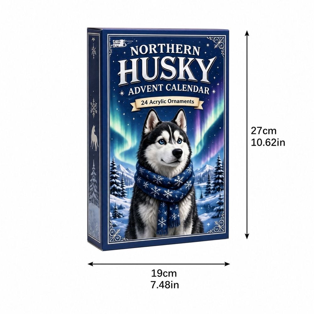2027 Christmas Dog Advent Calendar, Funny Christmas Countdown with 24 Day Hanging Ornaments, Festive Acrylic Decor for Dog Lovers