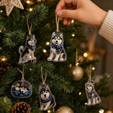 2027 Christmas Dog Advent Calendar, Funny Christmas Countdown with 24 Day Hanging Ornaments, Festive Acrylic Decor for Dog Lovers