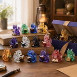 The Bookish Dragon Collection Advent Calendar 2026, 24 Days 2D Acrylic Dragon Ornaments Countdown Calendar, 24Pcs Flat Reading Dragon Hanging Decorations for Xmas Tree Book Lovers Gift