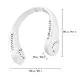 Neck Portable Fan - Handheld Fan, Neck Wearable Fans | Personal Air Hanging Neck Bladeless Fan with 3 Wind Modes