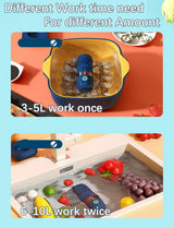 Vegetable and Fruit Cleaner Machine, Water-Proof Fruit Cleaning Device with ion Purification Working time, for Cleaning Fruit